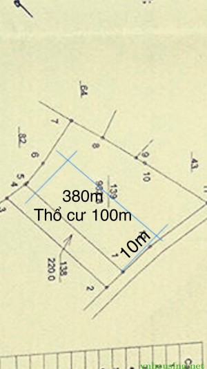 Bán nhanh lô đất 380m2 mặt tiền 10m. Giá hơn tỷ - Yên Bình - Tiến Xuân - Thạch Thất - CNC Hoà Lạc