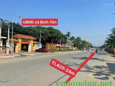 Chính Chủ Cần Bán Đất Mặt Trục Chính Đường TL 420 Gần UBND xã- Giá Thương Lượng. DT 95m2
